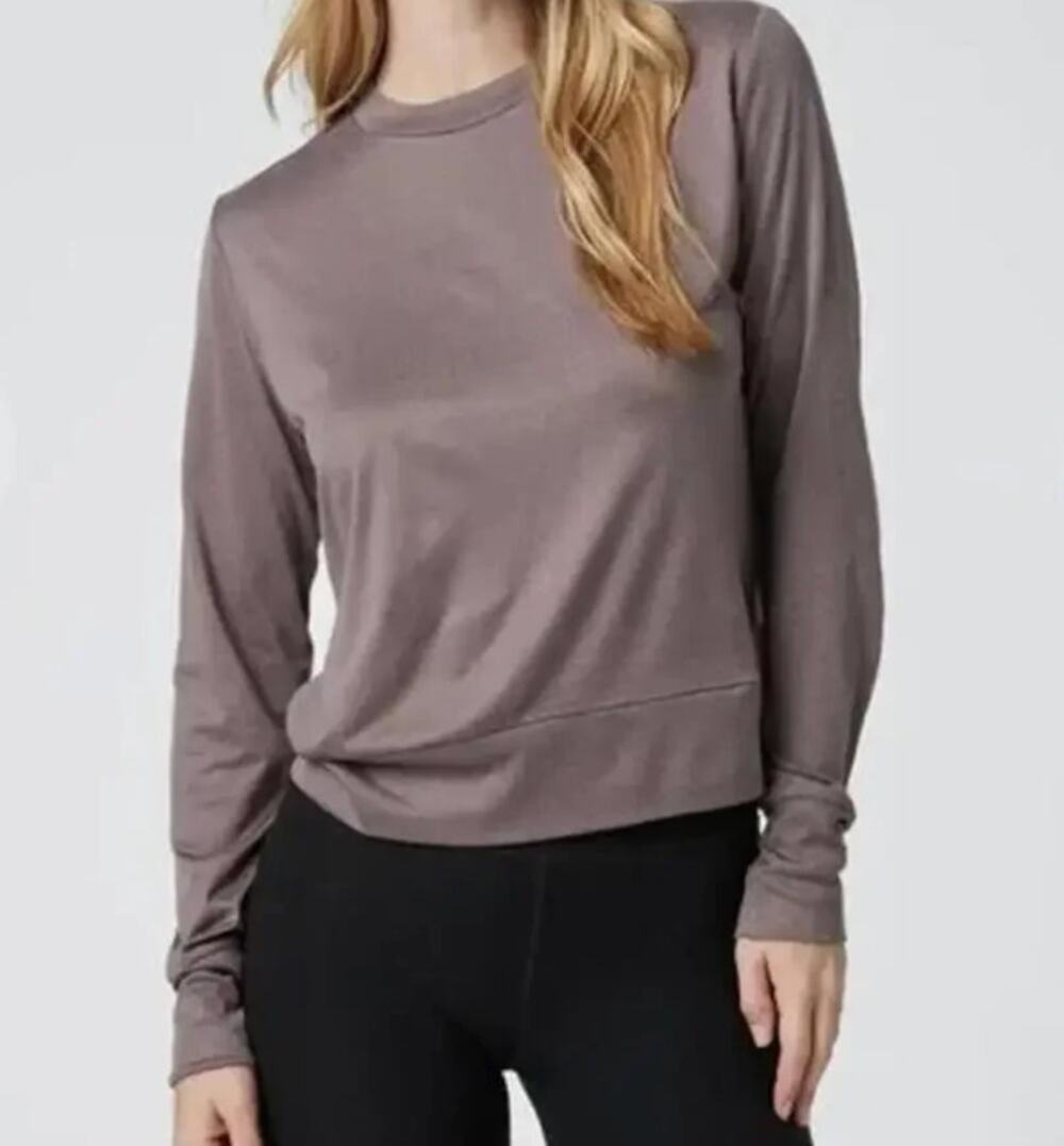 Vuori Daydream Crew Long Sleeve Pullover Sweatshirt Top Shirt Hazel Heather M